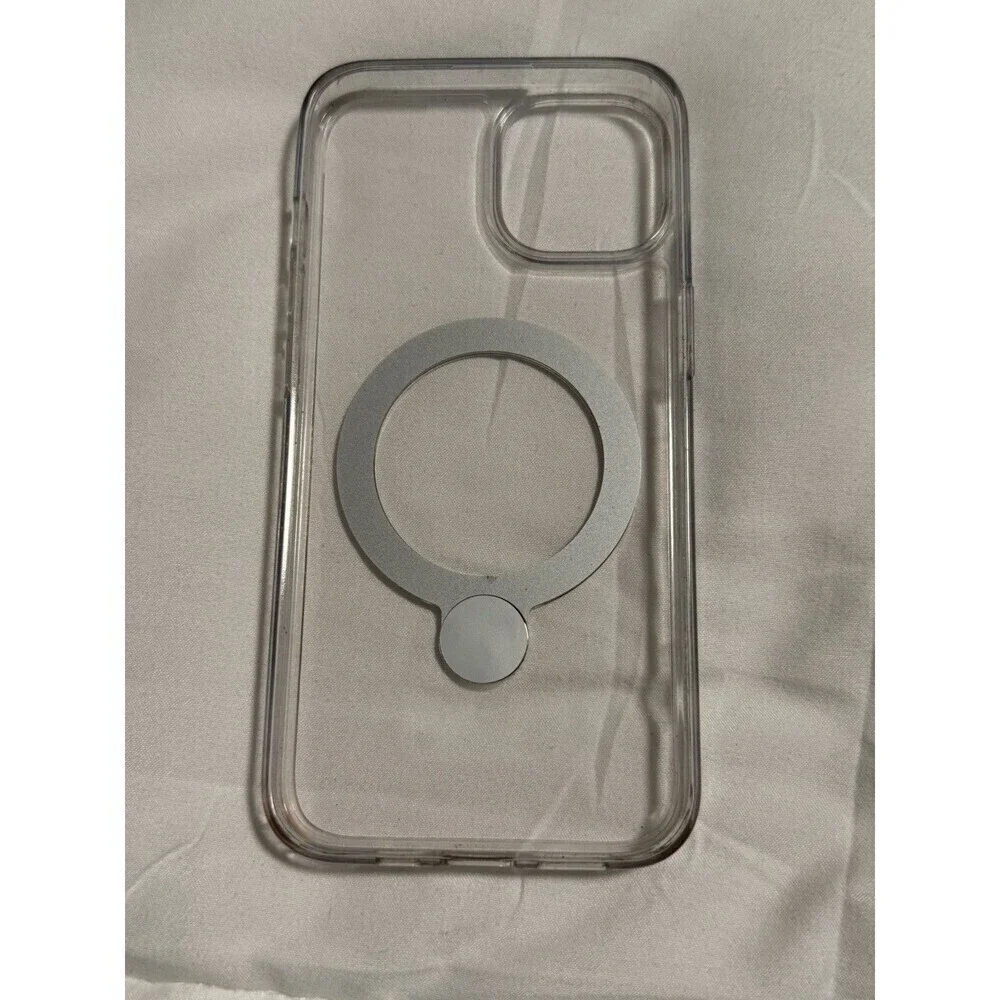 TORRAS OSTAND MAGNETIC CLEAR CASE WITH SILVER RING STAND IPHONE 13/14